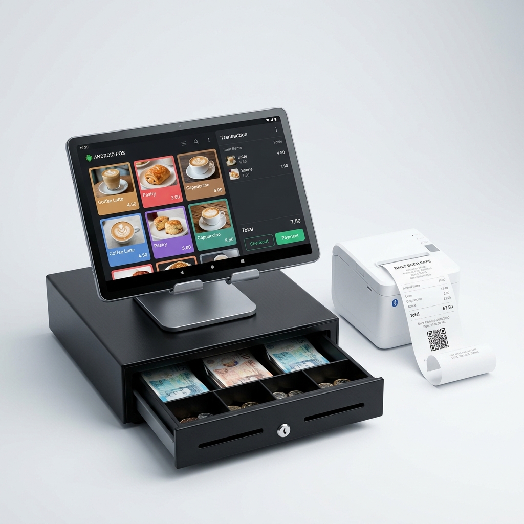 Order Centra POS - Android Tablet, Thermal Printer & Cash Drawer